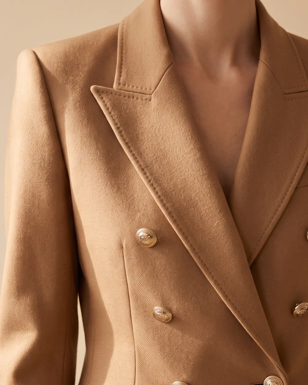 Yün blazer detayı